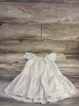 Baby Gap Leopard Print Flutter Sleeve Dress Tan sz 4T