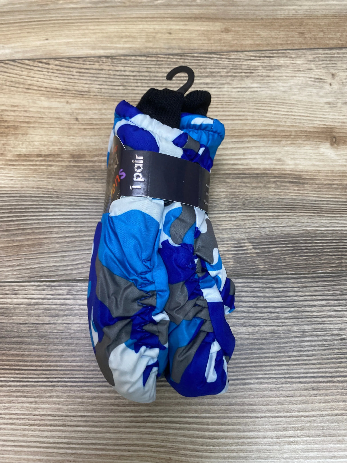 NEW ThermaWear Kid's Ski Blue Camo Mittens OSFM (1-3Y)