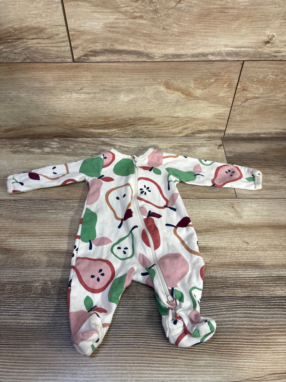 Wonder Nation Pear Sleeper White sz Newborn