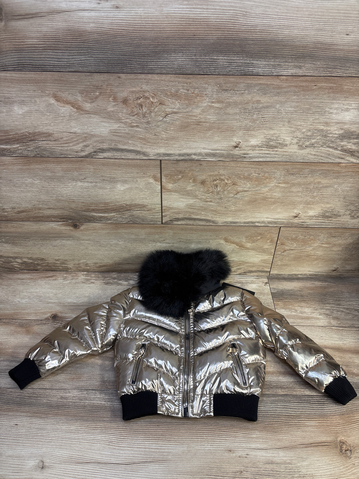 NEW Jordan Craig Flatbrush Bomber Jacket Gold sz 2T