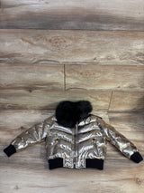 NEW Jordan Craig Flatbrush Bomber Jacket Gold sz 2T