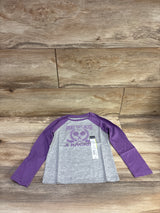 NEW Okie Dokie Here To Cause A Racket Purple/Grey Shirt sz 4T