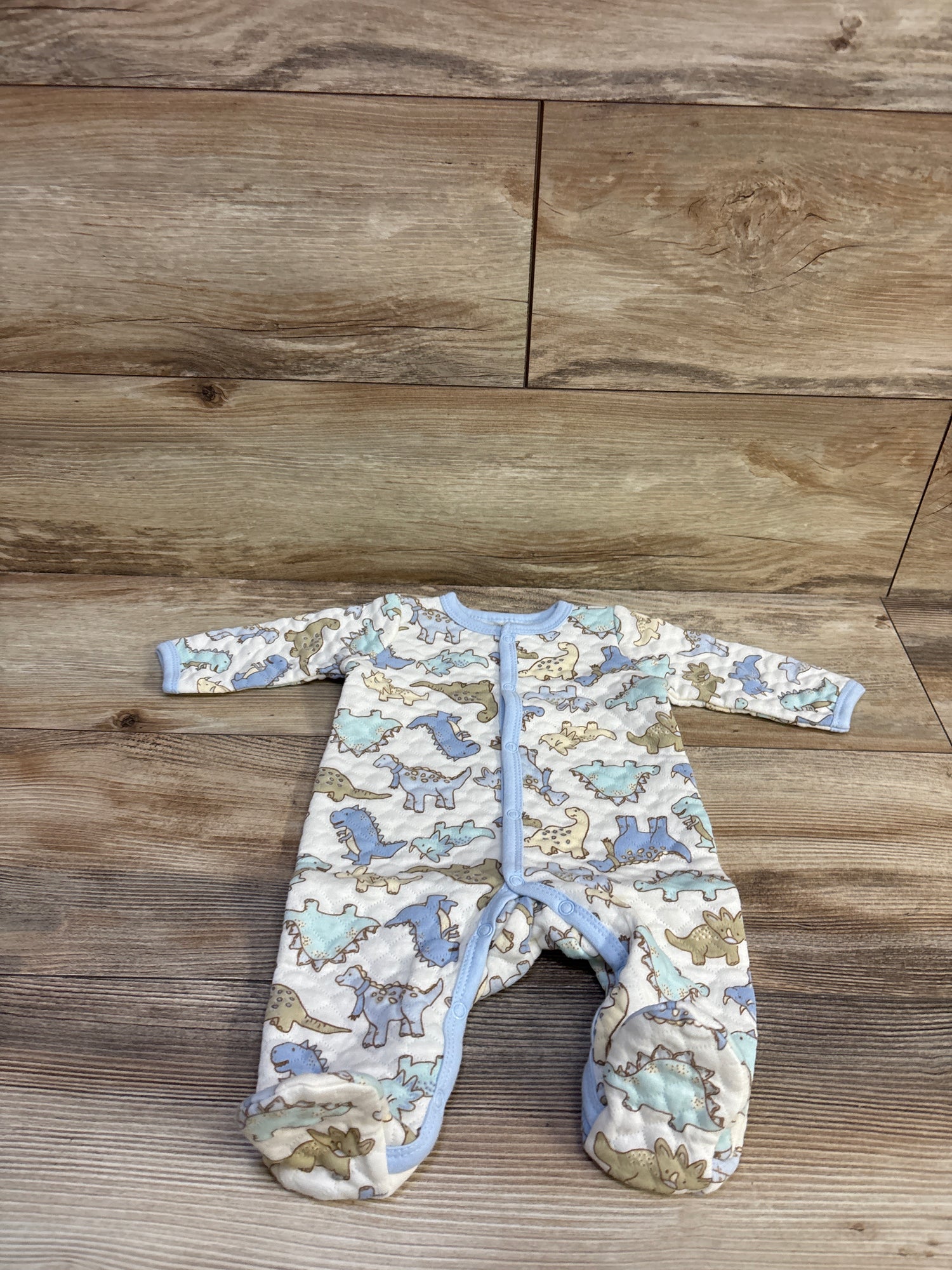 Little Beginnings Quilted Sleeper Cream sz 0-3m