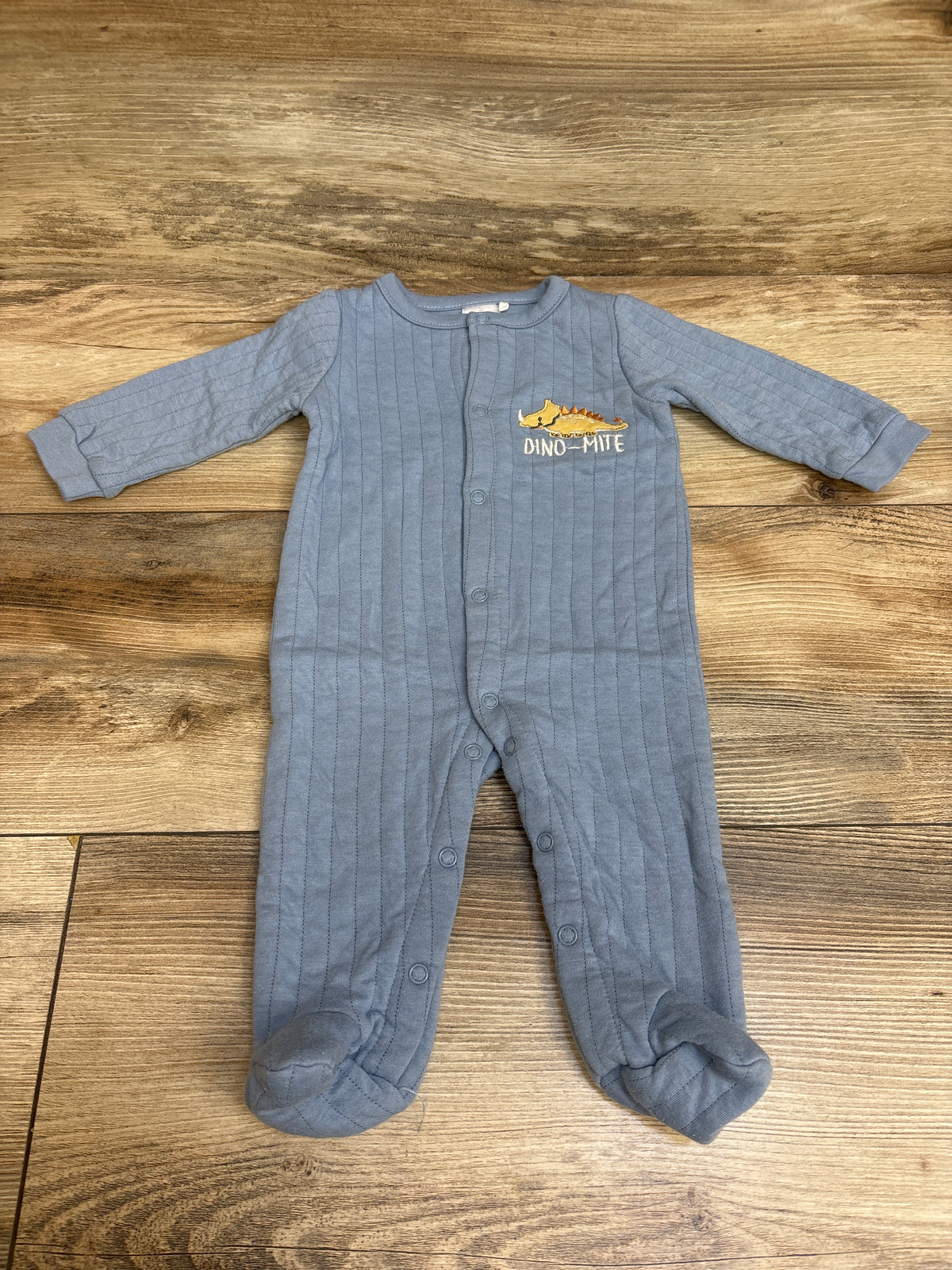 Chick Pea Quilted Snap Coverall Blue sz 0-3m