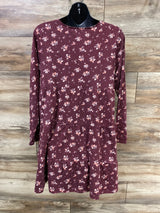 Sonoma Maternity Floral Dress Burgundy sz Large