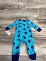 NEW Cat & Jack Snail Ribbed Coverall Blue sz 6-9m