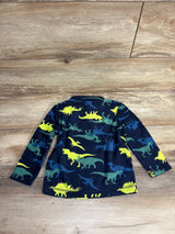 Jumping Beans 1/4 Zip Dinosaur Pull Over Fleece Navy sz 2T