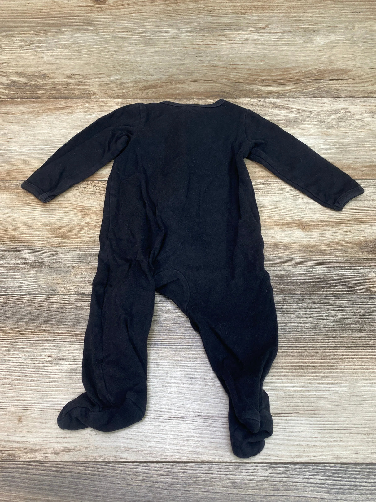 Skeleton Sleeper With Bow Black Sz 6-9m - Me n Mommy To Be