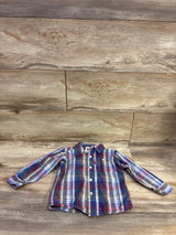 Levi's Button-Up Plaid Shirt Blue sz 18m