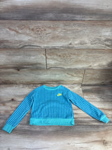 Nike Pullover Striped Sweatshirt Teal sz 4T
