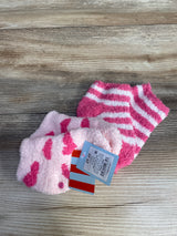 NEW Cat & Jack Super Soft Ankle Socks, Pink 2pk sz 2T-3T