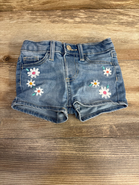 Jumping Beans Embroidered Denim Shorts Blue sz 12m - Me n Mommy To Be