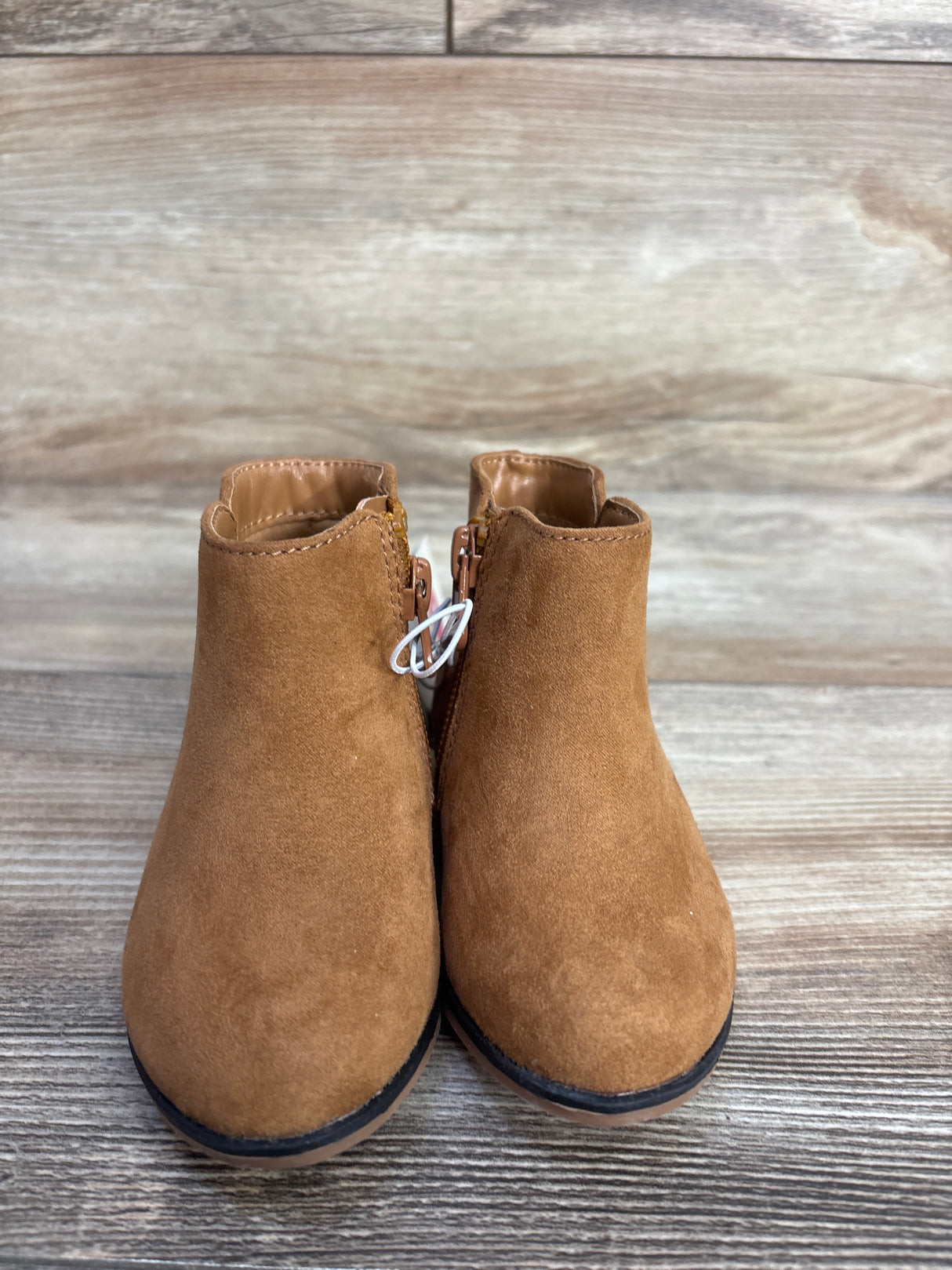 NEW Cat & Jack Penelope Zipper Booties Cognac sz 5c