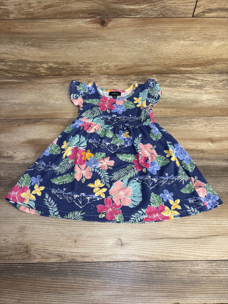Picapino Floral Dress Blue sz 12m - Me n Mommy To Be