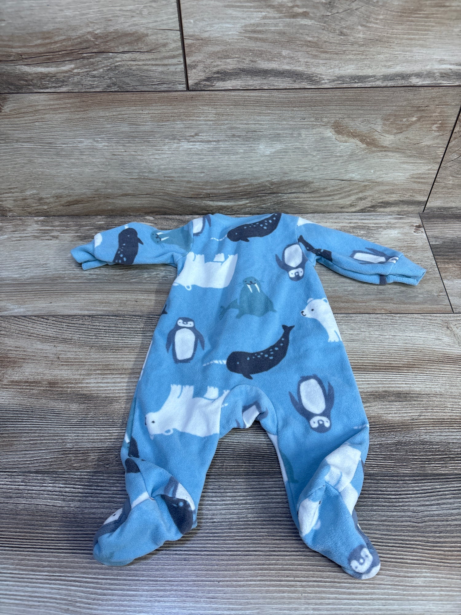 Just One You Blanket Ocean Animal Sleeper Blue sz Newborn