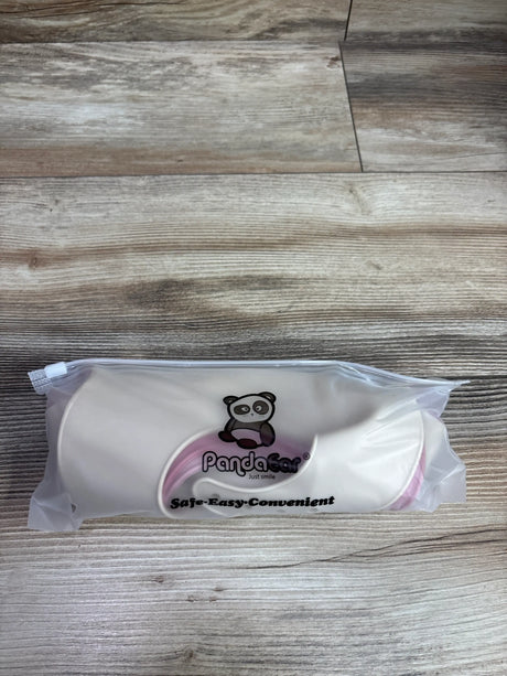 New PandaEar silicone baby bibs in original clear plastic packaging