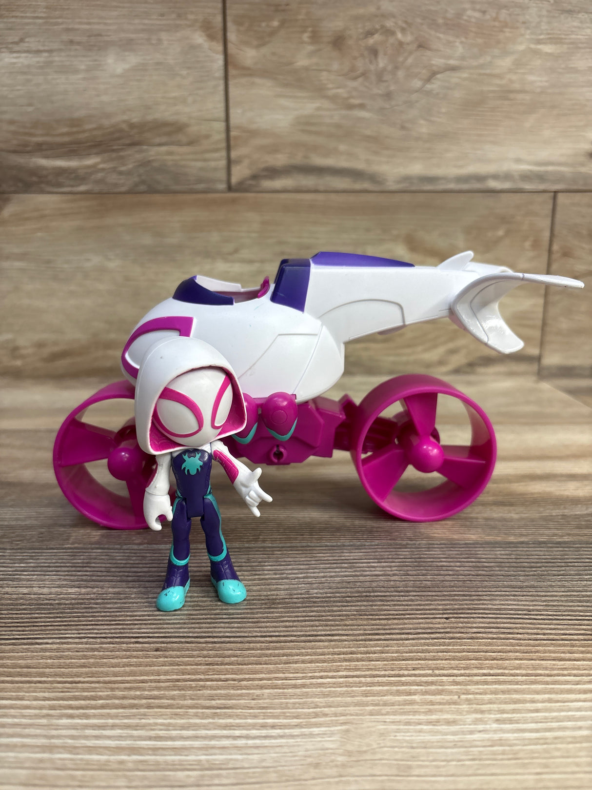 Marvel Spidey & His Amazing Friends Ghost-Spider Action Figure & Copter-Cycle Vehicle