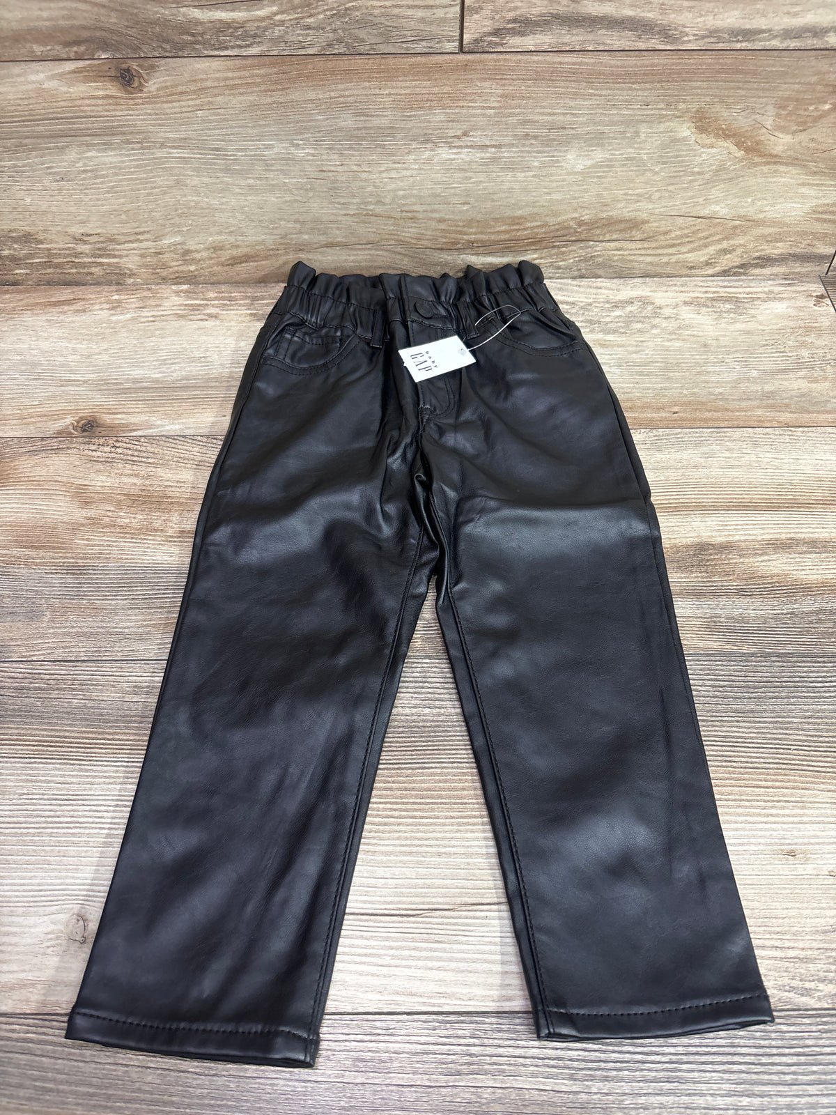 NEW Baby Gap Toddler Faux-Leather Just Like Mom Pants Black sz 4T