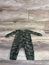Old Navy Waffle Knit Camo Coverall Green sz 12-18m