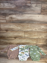Carter's 3pk Bodysuit Set Green sz 18m
