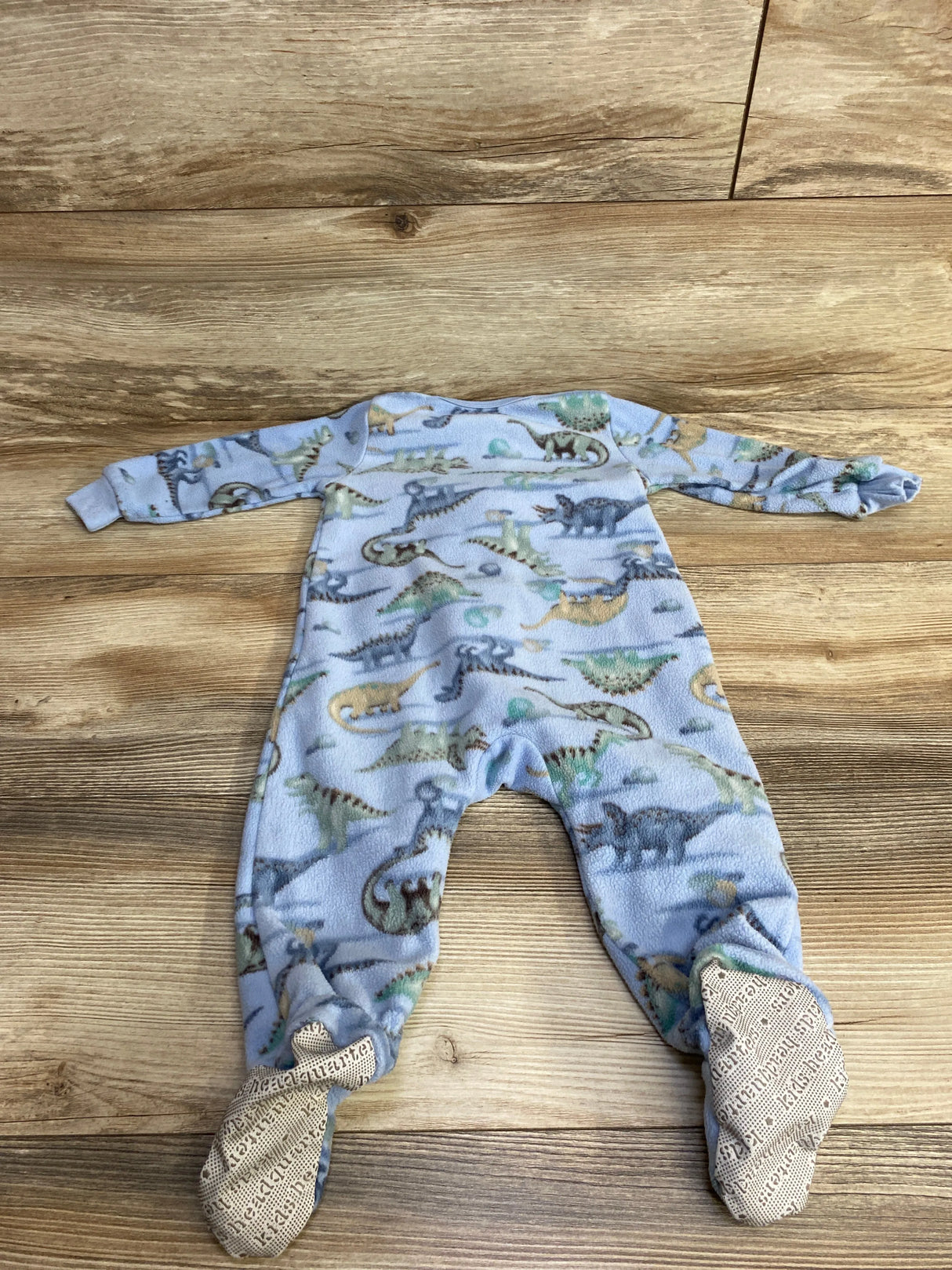 Kids Headquarters Dinosaur Blanket Sleeper Blue sz 12m