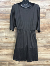 Ekouaer Maternity Dress Nursing Nightgown Black sz XXXL