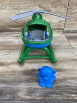 Green Toys Helicopter, Green/Blue