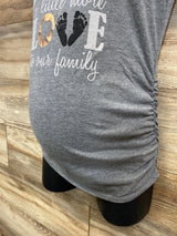 Motherhood Maternity Adding A Little More Love Shirt Grey sz XS