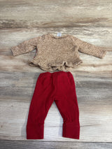 Carter's 2pc Chunky Knit Christmas Sweater & Pants Brown sz Newborn