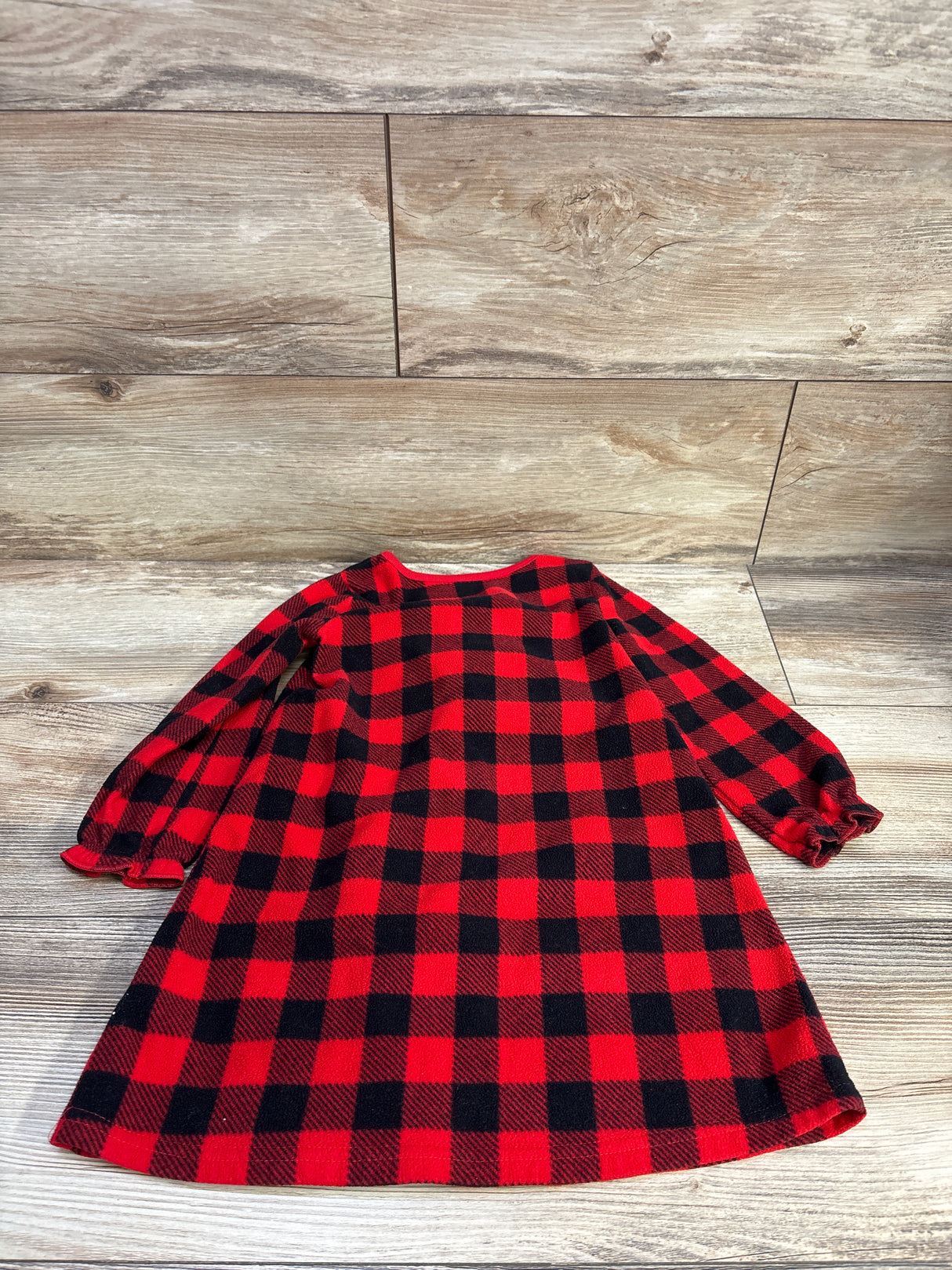 Just One You Fleece Plaid Dress Red sz 2T