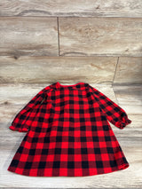 Just One You Fleece Plaid Dress Red sz 2T