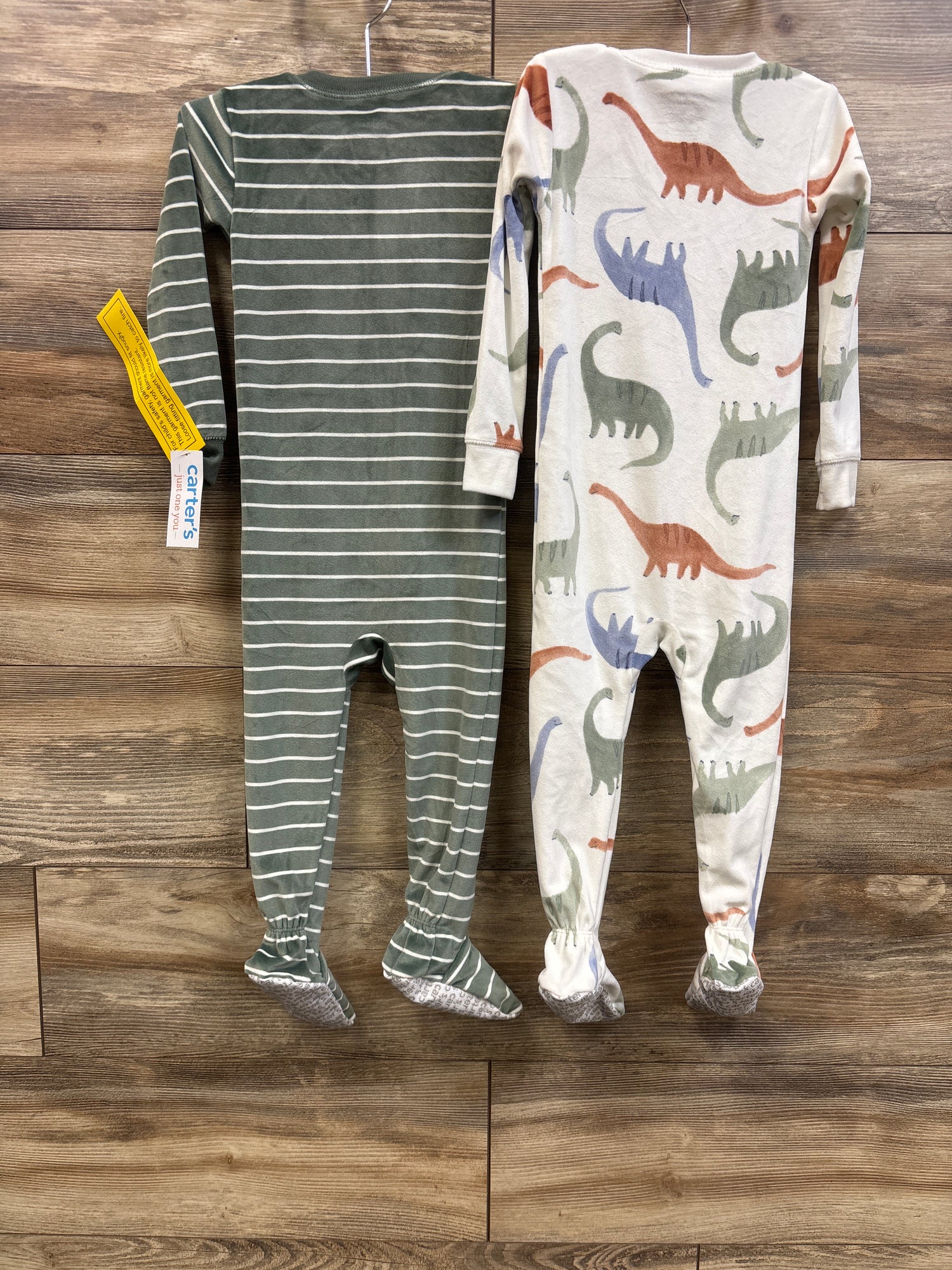 NEW Just One You 2pk Blanket Sleepers Green/White sz 2T