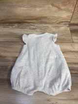 Carter's Ribbed Button Front Shortie Romper Grey sz 3m