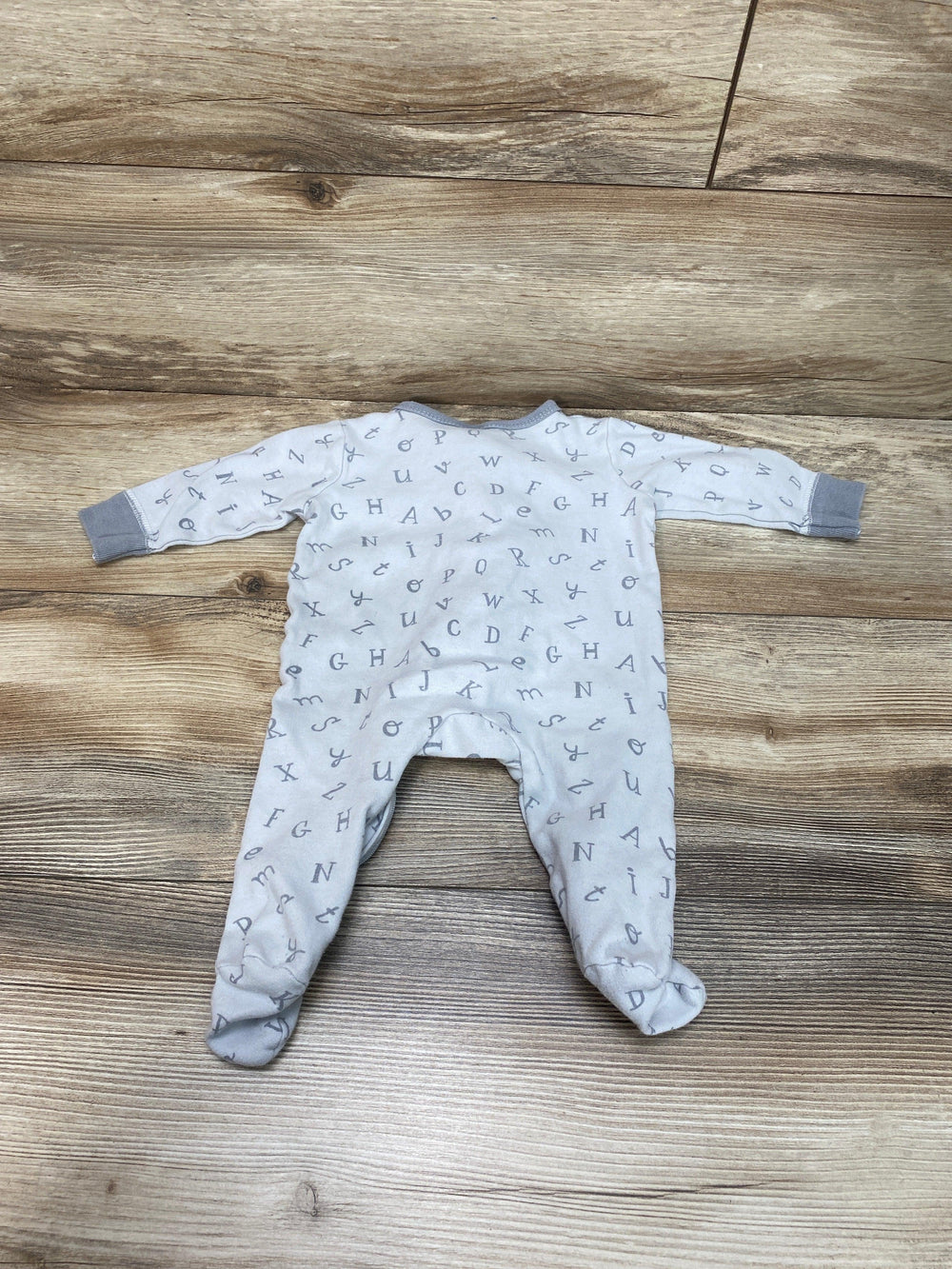 Hudson Baby Grey Letters Sleeper sz 0-3m - Me 'n Mommy To Be
