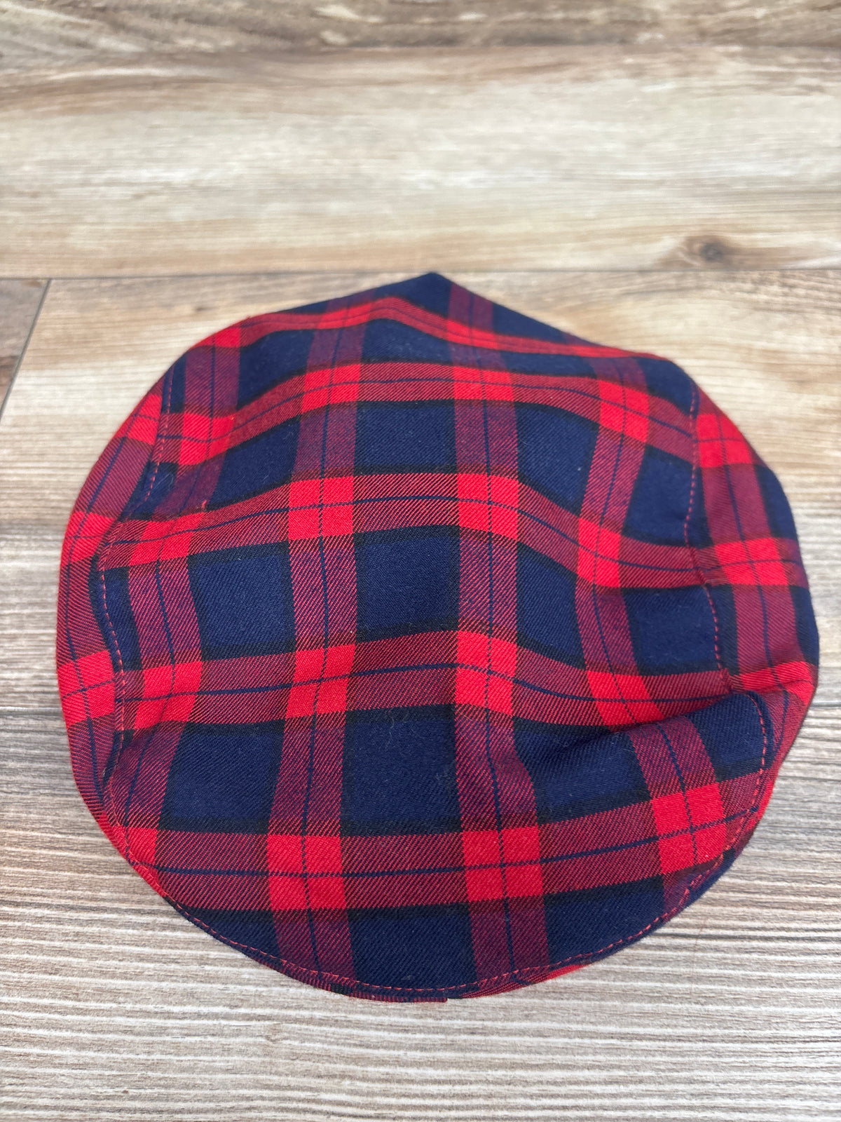 Janie & Jack Plaid Newsboy Cap Red sz 2-3T