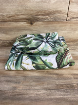 Tropical Leaves Fitted Crib Sheet & Changing Pad Cover, Green