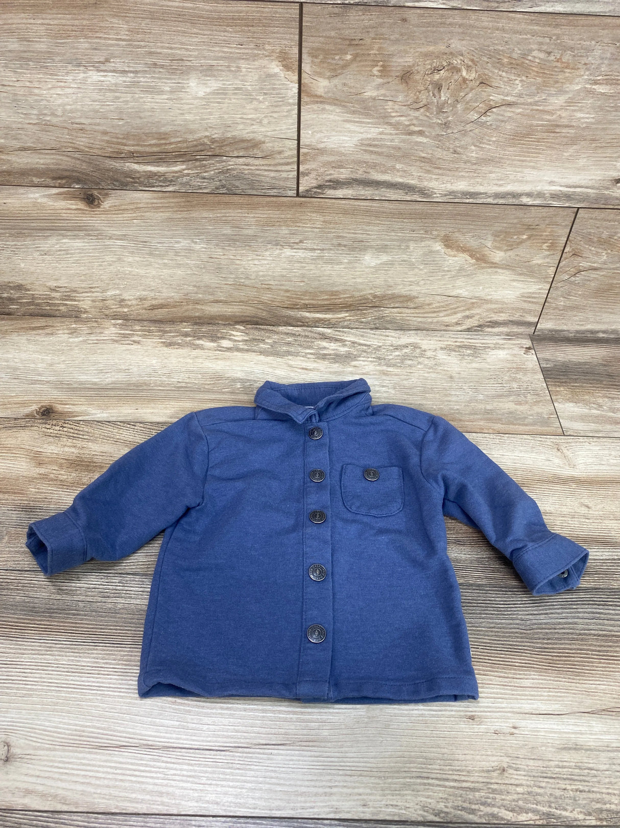 Easy-Peasy Collared Jacket Blue sz 6-9m