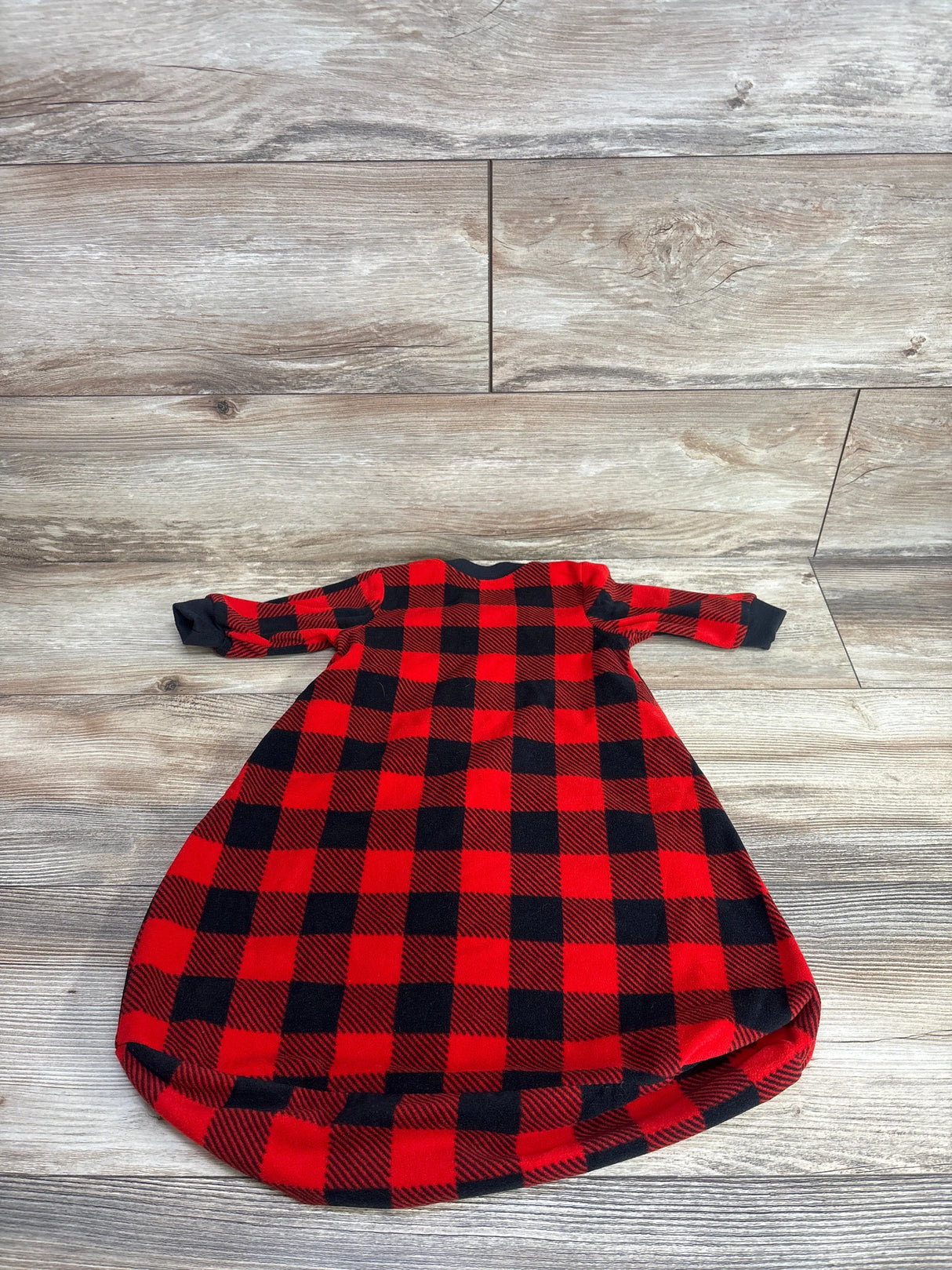 Carter's Buffalo Plaid Fleece Sleep Sack Red sz 0-3m
