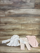 NEW Carter's 3pc Set White sz 9m