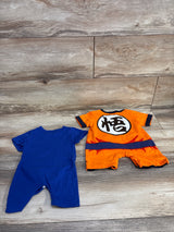 Dragon Ball Z Rompers 2pk Orange sz 0-3m