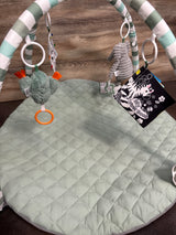 Blissful Diary Baby Play Gym Activity Mat in Sage Green