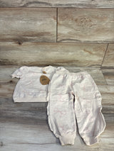 NEW Rabbit + Bear Organic 2pc Bow Print Shirt & Pants Set Beige sz 18m