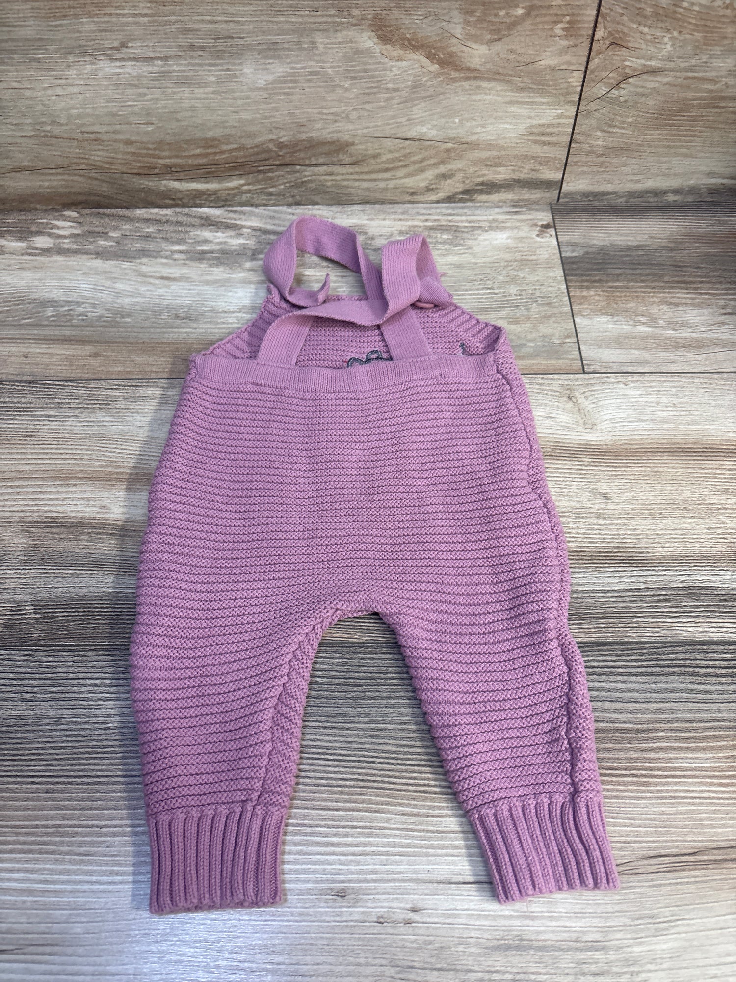 Disney Baby Winnie The Pooh Knit Overalls Mauve sz 0/3m