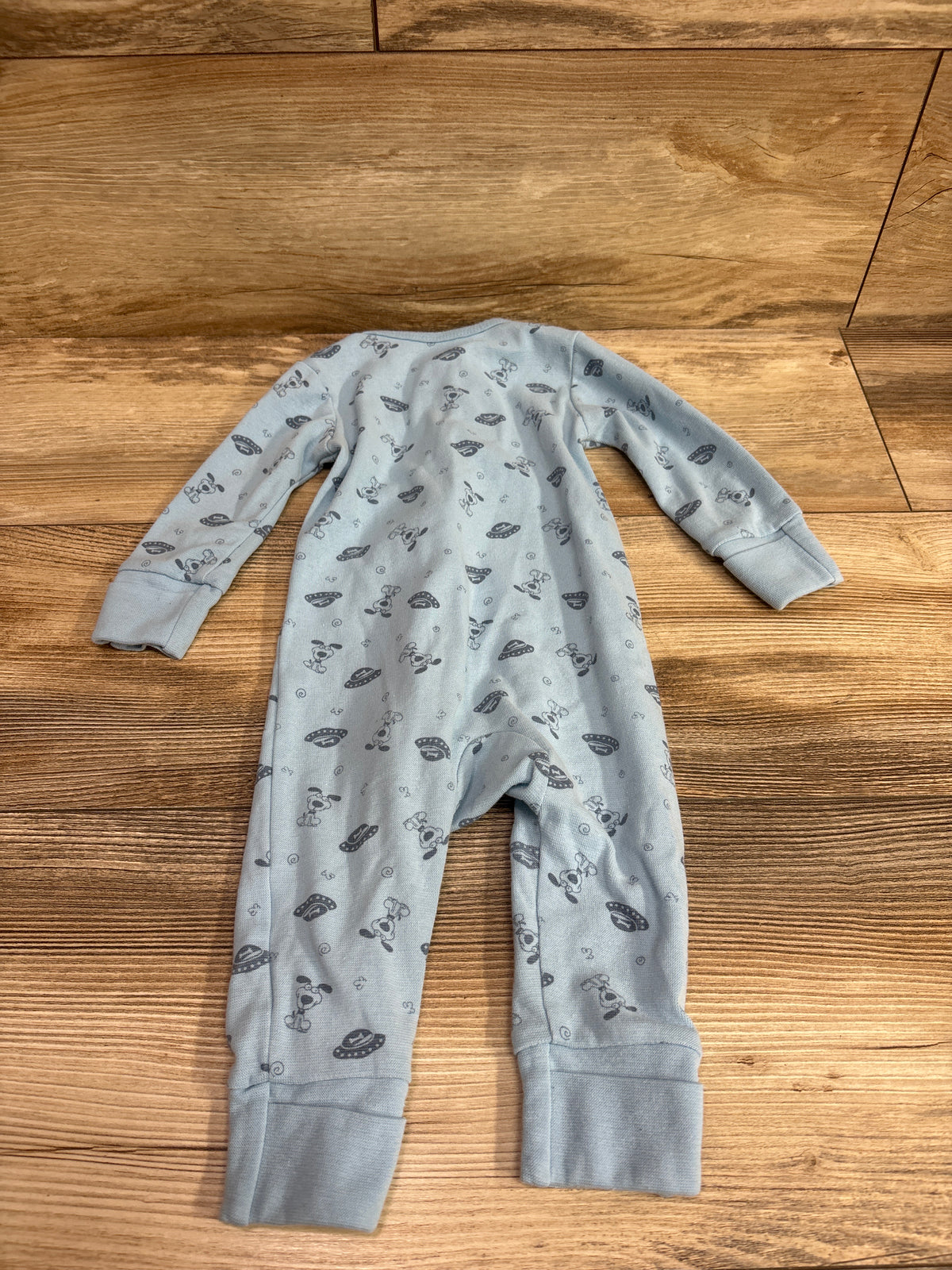 Space Dog Footless Sleeper Blue sz 3-6m