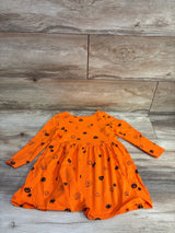 Cat & Jack Halloween Long Sleeve Dress Orange 3T