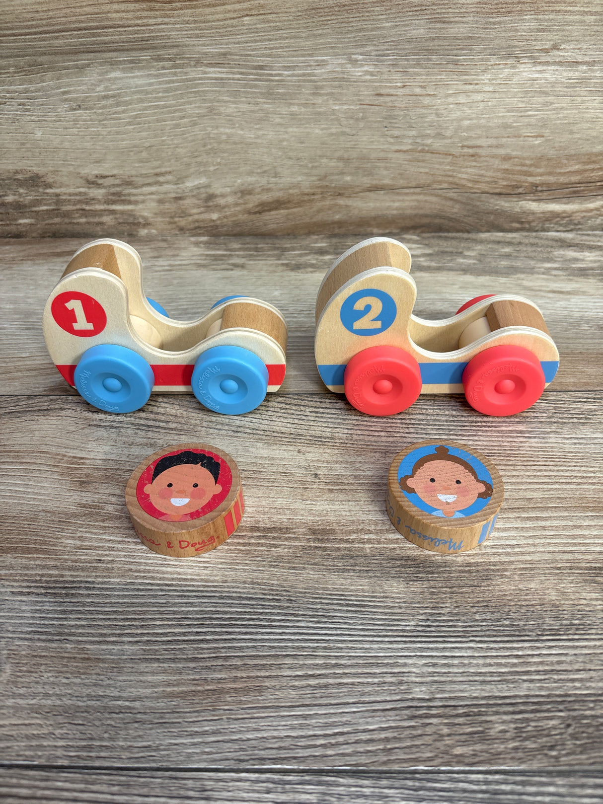 Melissa & Doug GO Tots Wooden Race Cars