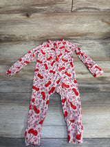 In My Jammers Cherry Sweet Zipper Romper Pink sz 3-6m