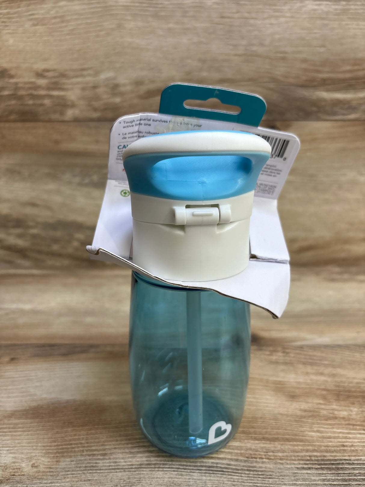 NEW Munchkin Flip & Go Straw Cup Blue 12oz