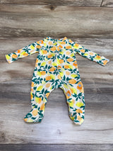 Old Navy Lemons & Oranges Sleeper Beige sz 3-6m