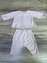 Carter's 2pc Ribbed Long Sleeve Top & Pants Set Pink sz Newborn